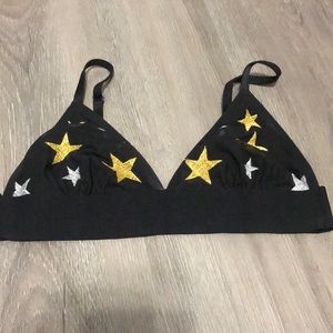 Victoria’s Secret PINK triangle star bralette with adjustable straps